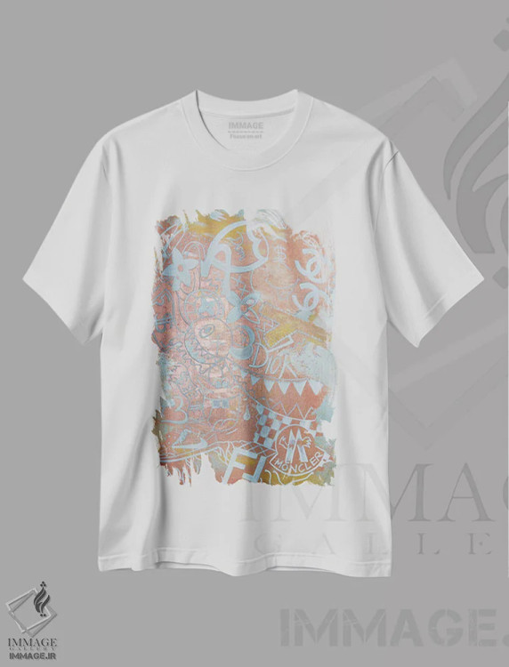 تیشرت سفید طرح دار همه چیز و هیچ چیز، مدیوم اثر نوا لاتار | immage.ir