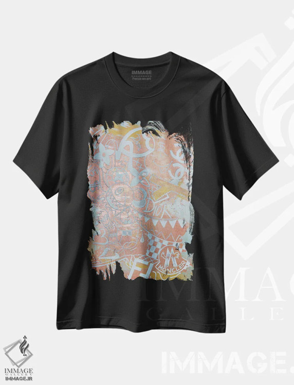 تیشرت مشکی طرح دار همه چیز و هیچ چیز، مدیوم اثر نوا لاتار | فروشگاه ایماژ
