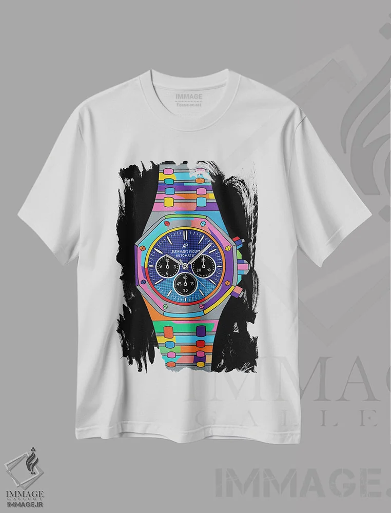 تیشرت سفید طرح دار اودمارس، مدیوم اثر نوا لاتار | فروشگاه ایماژ