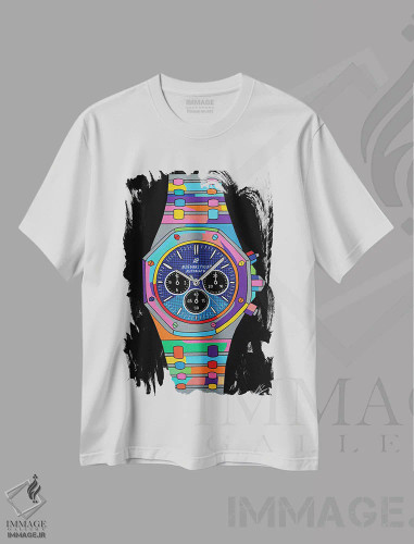تیشرت سفید طرح دار اودمارس، مدیوم اثر نوا لاتار | فروشگاه ایماژ