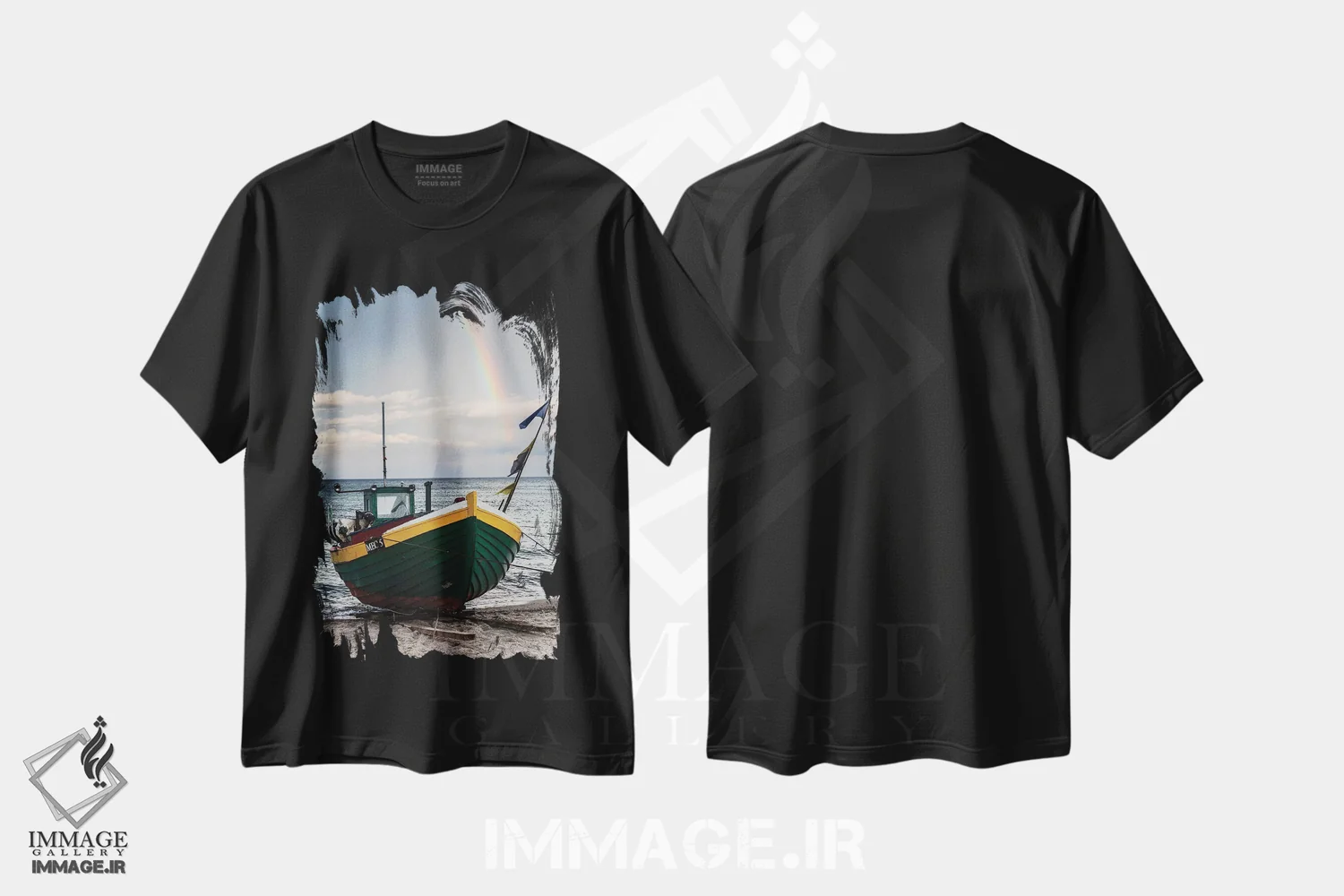 تیشرت مشکی طرح دار اروپا، لهستان، پومرانیا، ملخلینکی IV، مدیوم اثر میکولاج گوسپودرک | فروشگاه ایماژ