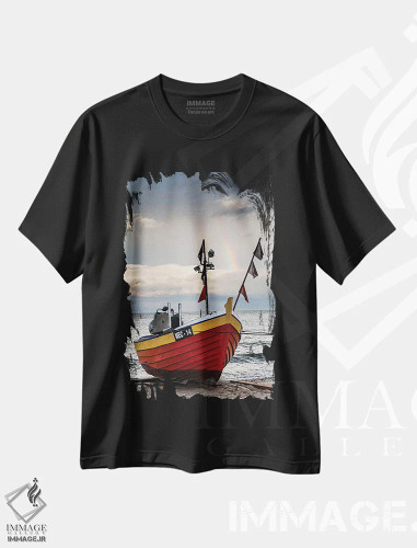 تیشرت مشکی طرح دار اروپا، لهستان، پومرانیا، ملخلینکی VI، مدیوم اثر میکولاج گوسپودرک | فروشگاه ایماژ