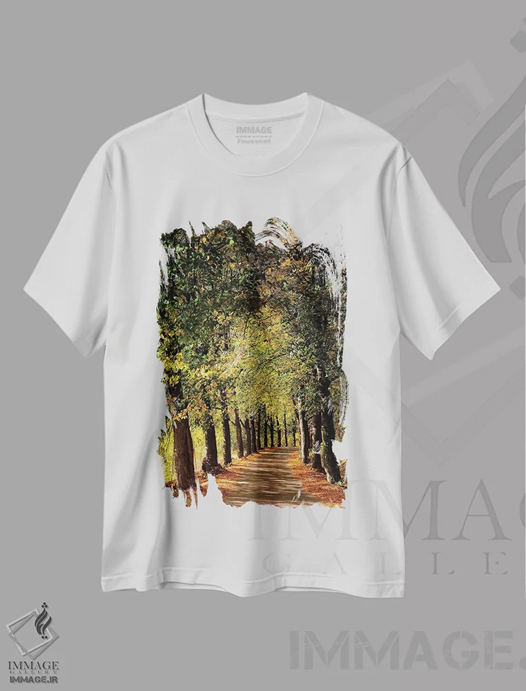 تیشرت سفید طرح دار اروپا، لهستان، سیلزی سفلی، مدیوم اثر میکولاج گوسپودرک | immage.ir