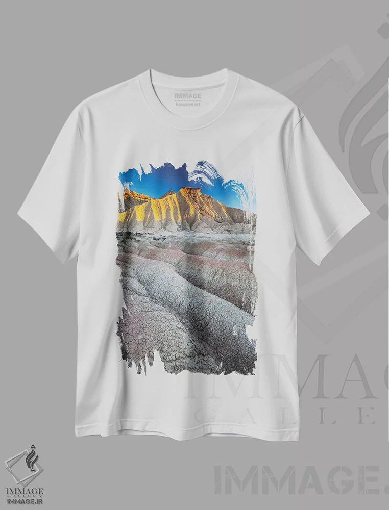 تیشرت سفید طرح دار اروپا، اسپانیا، باردناس ریالس، پیسکرّا I، مدیوم اثر میکولاج گوسپودرک | immage.ir