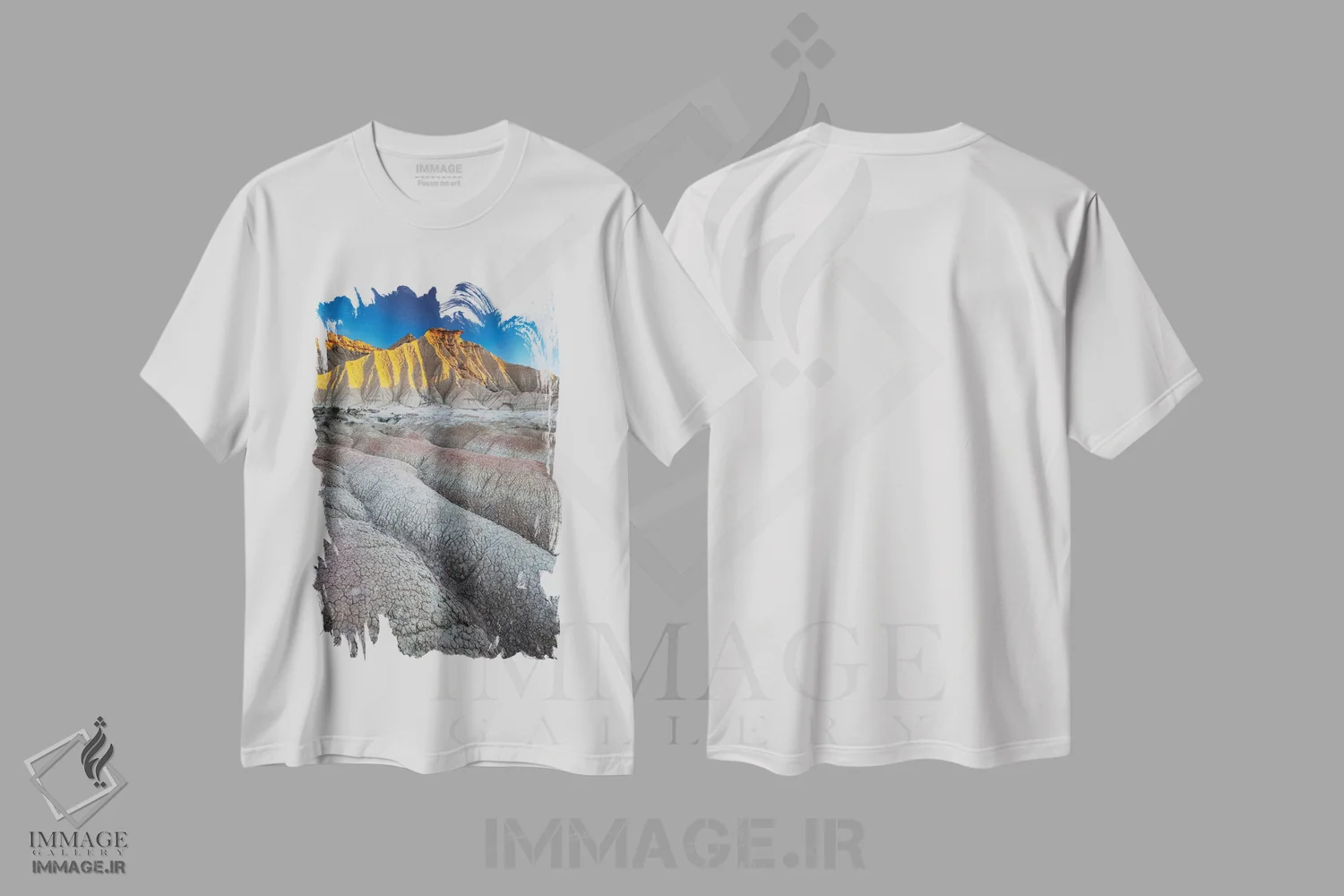 تیشرت سفید طرح دار اروپا، اسپانیا، باردناس ریالس، پیسکرّا I، مدیوم اثر میکولاج گوسپودرک | immage.ir