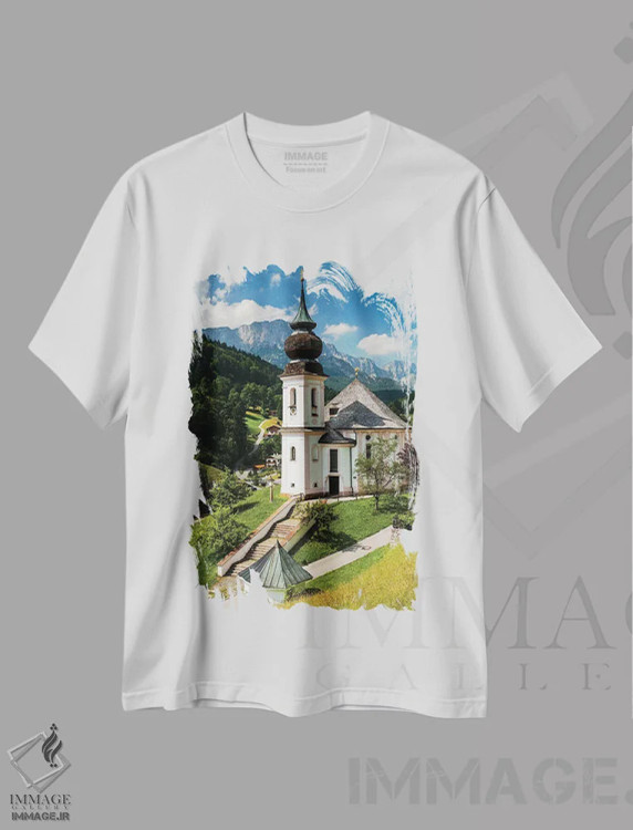 تیشرت سفید طرح دار آثار میکولاج گوسپودرک - immage.ir