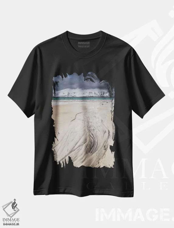 تیشرت مشکی طرح دار نروژ، لوفوتن، رامبرگ، مدیوم اثر میکولاج گوسپودرک | immage.ir