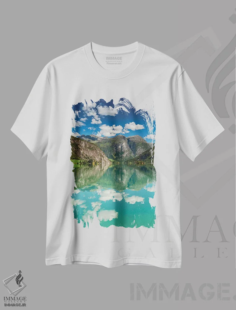 تیشرت سفید طرح دار نروژ، استرین II، مدیوم اثر میکولاج گوسپودرک | فروشگاه ایماژ