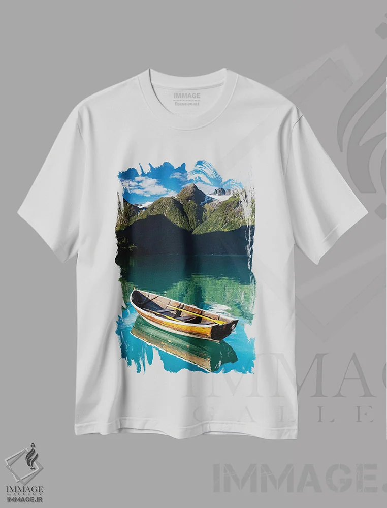 تیشرت سفید طرح دار نروژ، استرین V، مدیوم اثر میکولاج گوسپودرک | immage.ir