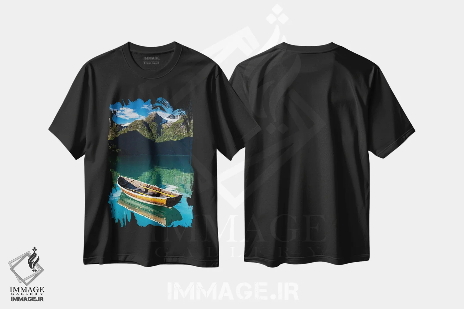 تیشرت مشکی طرح دار نروژ، استرین V، مدیوم اثر میکولاج گوسپودرک | فروشگاه ایماژ