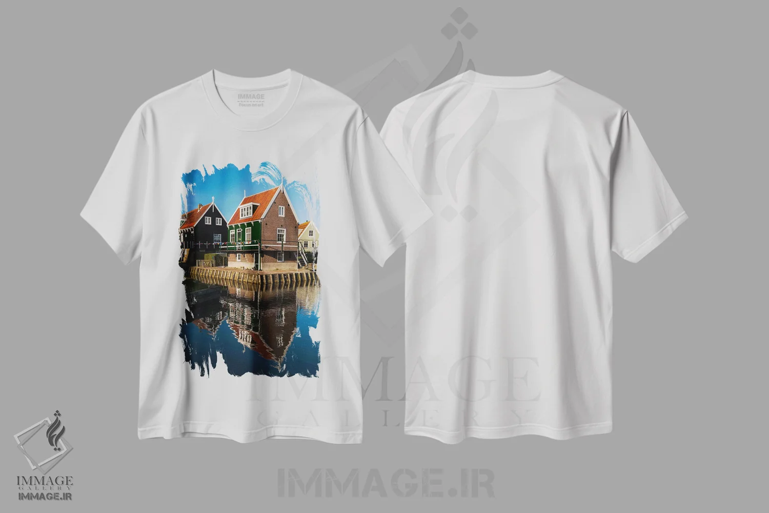 تیشرت سفید طرح دار هلند، مارکن، مدیوم اثر میکولاج گوسپودرک | فروشگاه ایماژ
