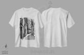 تیشرت سفید طرح دار اسپانیا، بارسلونا، عکاسی سیاه و سفید اثر میکولاج گوسپودرک | immage.ir