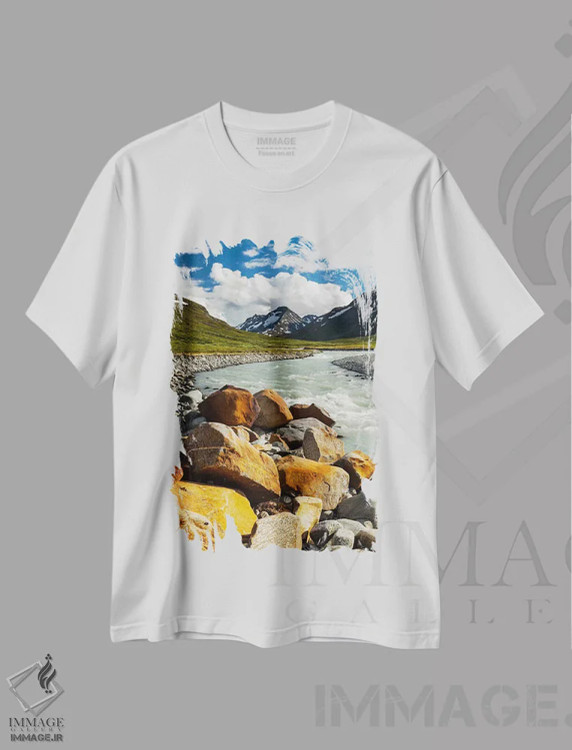 تیشرت سفید طرح دار نروژ، یوتونهیمن، مدیوم اثر میکولاج گوسپودرک | immage.ir