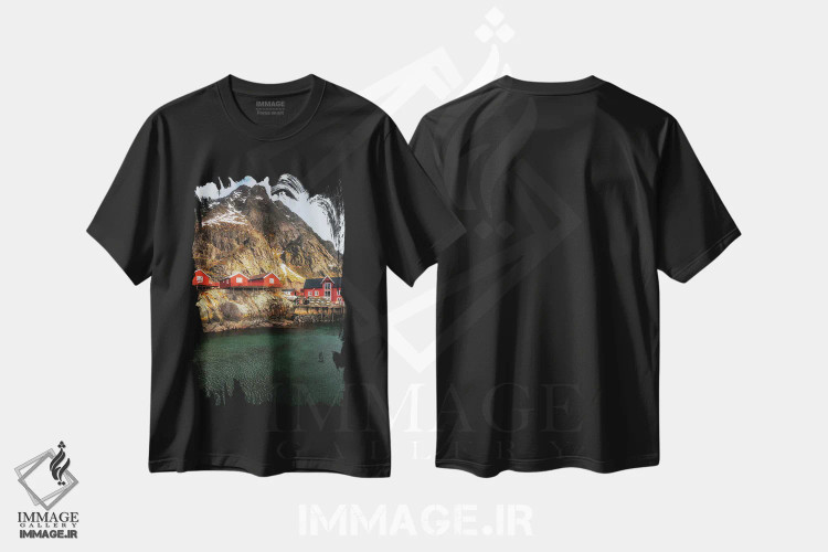 تیشرت مشکی طرح دار آثار میکولاج گوسپودرک - immage.ir