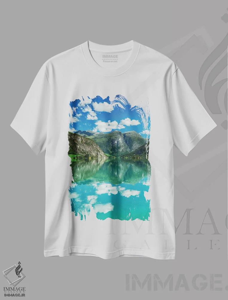تیشرت سفید طرح دار آب جادویی در نروژ، مدیوم اثر میکولاج گوسپودرک | immage.ir