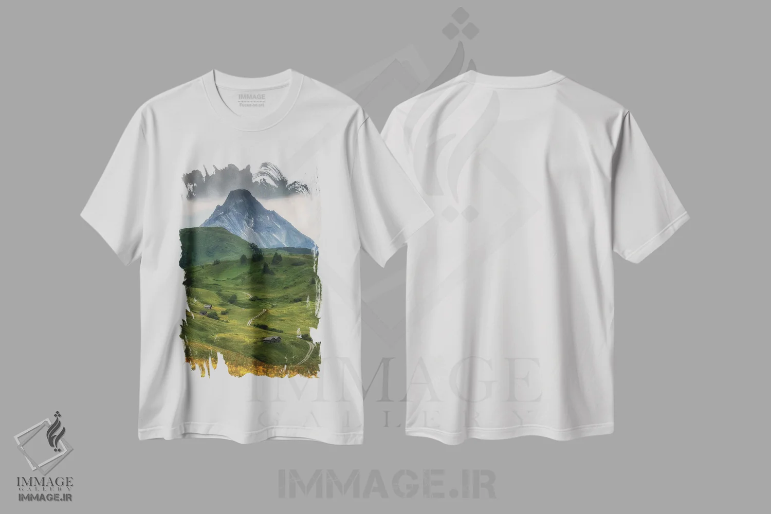 تیشرت سفید طرح دار Alps In Austria,تیِرول، آلپ در اتریش، مدیوم اثر میکولاج گوسپودرک | immage.ir