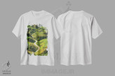 تیشرت سفید طرح دار جاده جادویی، عکاسی هوایی اثر میکولاج گوسپودرک | فروشگاه ایماژ