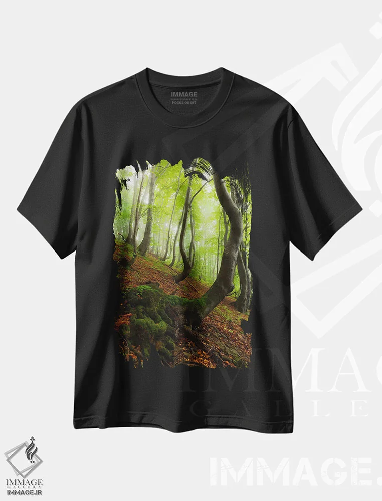 تیشرت مشکی طرح دار آثار میکولاج گوسپودرک - immage.ir