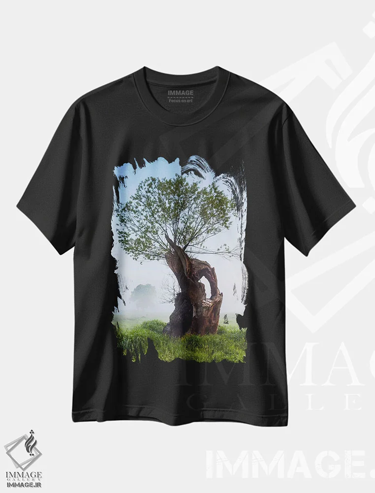 تیشرت مشکی طرح دار آثار میکولاج گوسپودرک - فروشگاه ایماژ