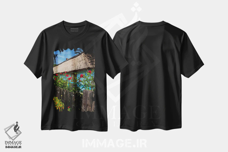 تیشرت مشکی طرح دار Jura, Summer,لهستان، یورا، تابستان، مدیوم اثر میکولاج گوسپودرک | فروشگاه ایماژ