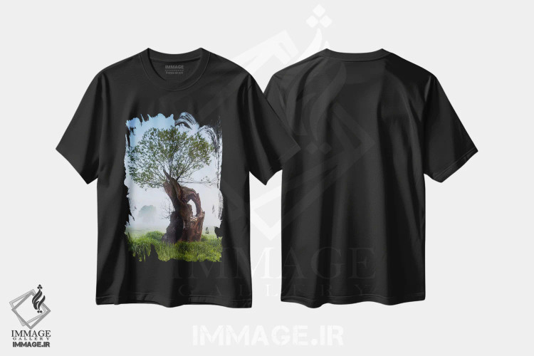 تیشرت مشکی طرح دار آثار میکولاج گوسپودرک - فروشگاه ایماژ