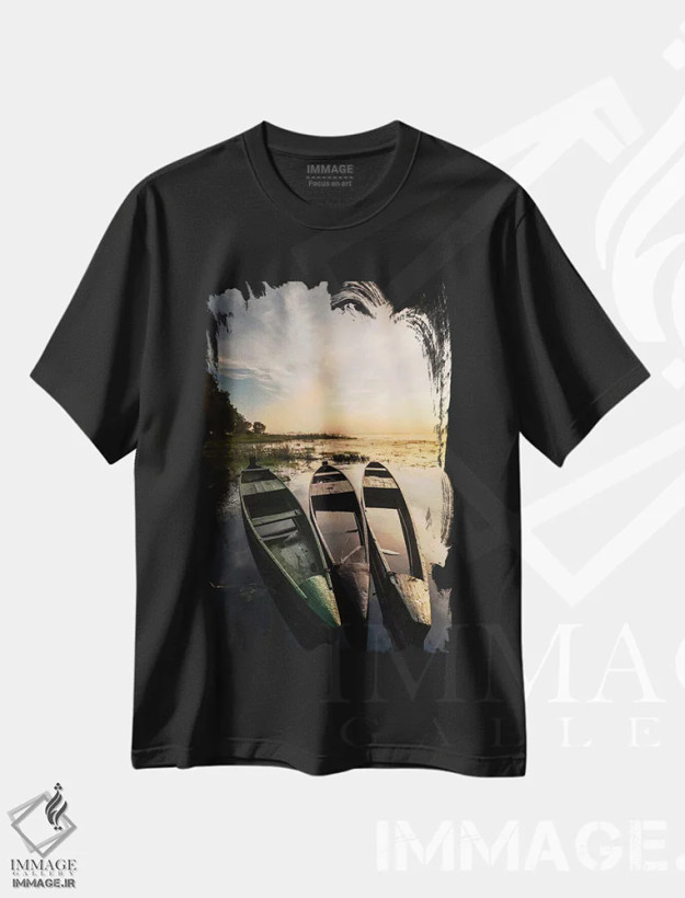 تیشرت مشکی طرح دار آثار میکولاج گوسپودرک - immage.ir