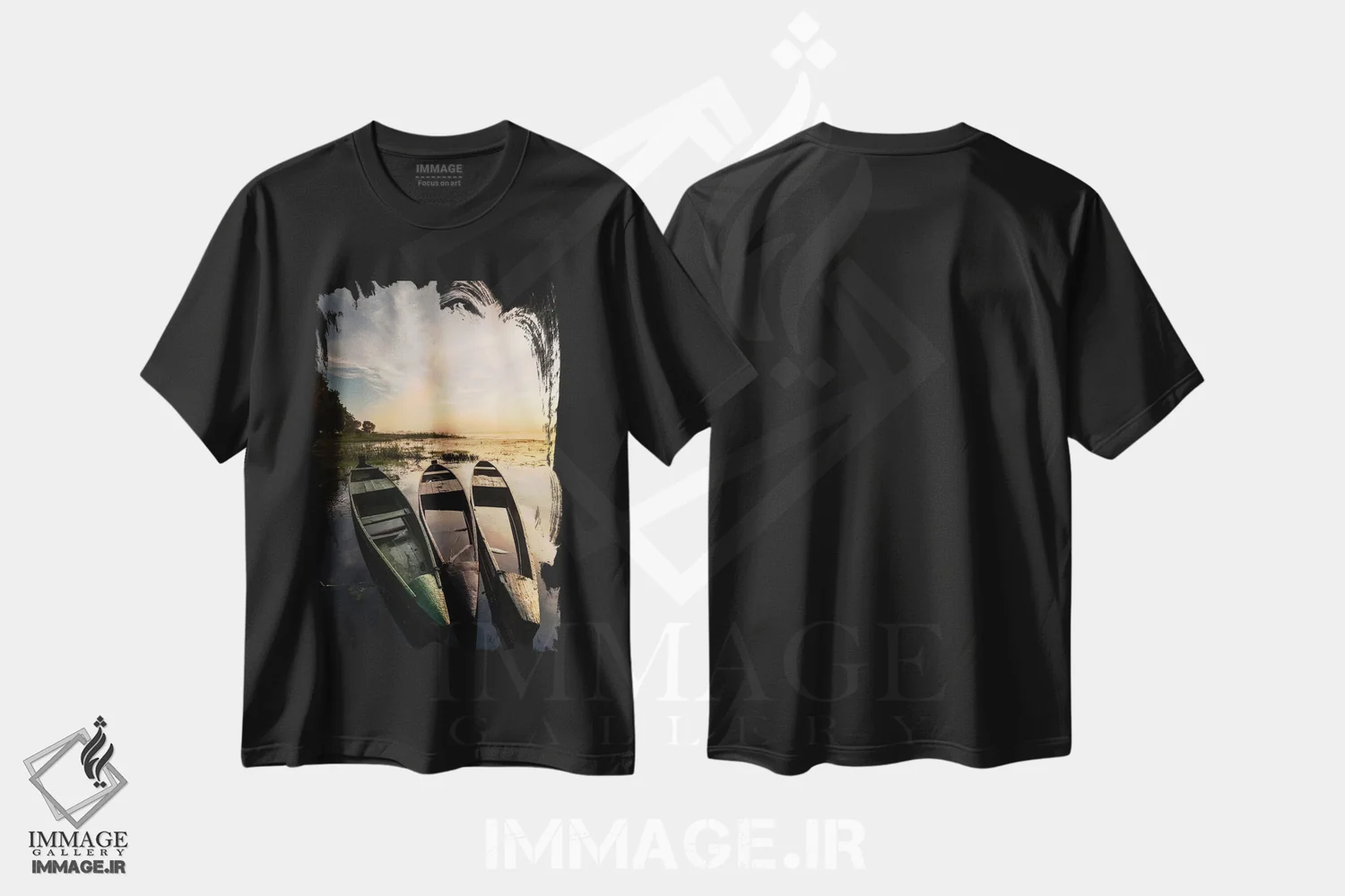 تیشرت مشکی طرح دار آثار میکولاج گوسپودرک - immage.ir