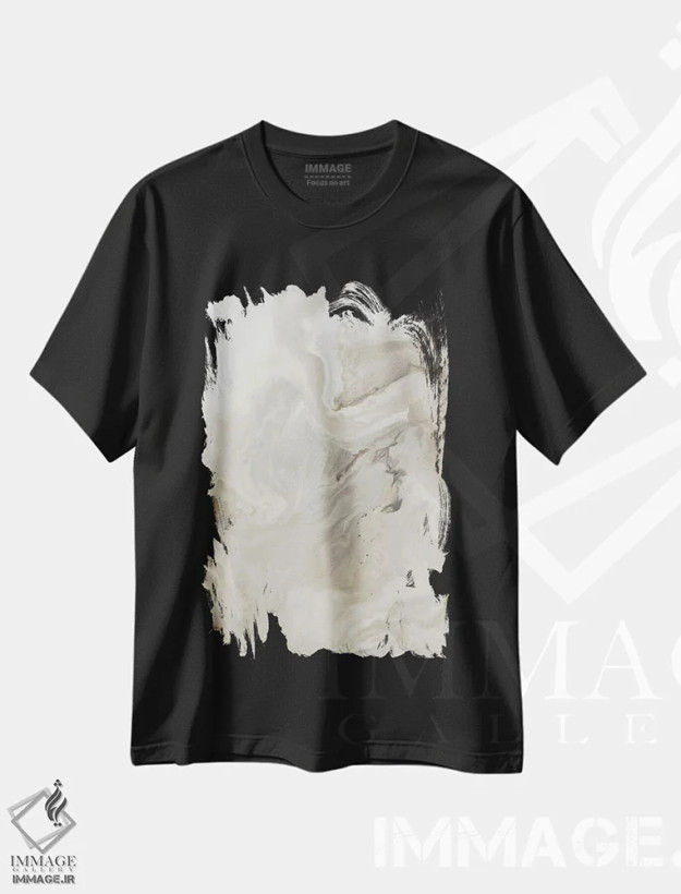 تیشرت مشکی طرح دار زمزمه اثر کوری لاوِل | فروشگاه ایماژ