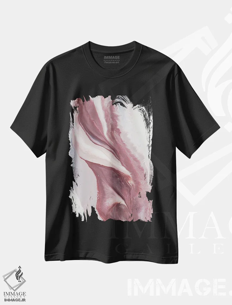 تیشرت مشکی طرح دار تمثیل اثر کوری لاوِل | immage.ir