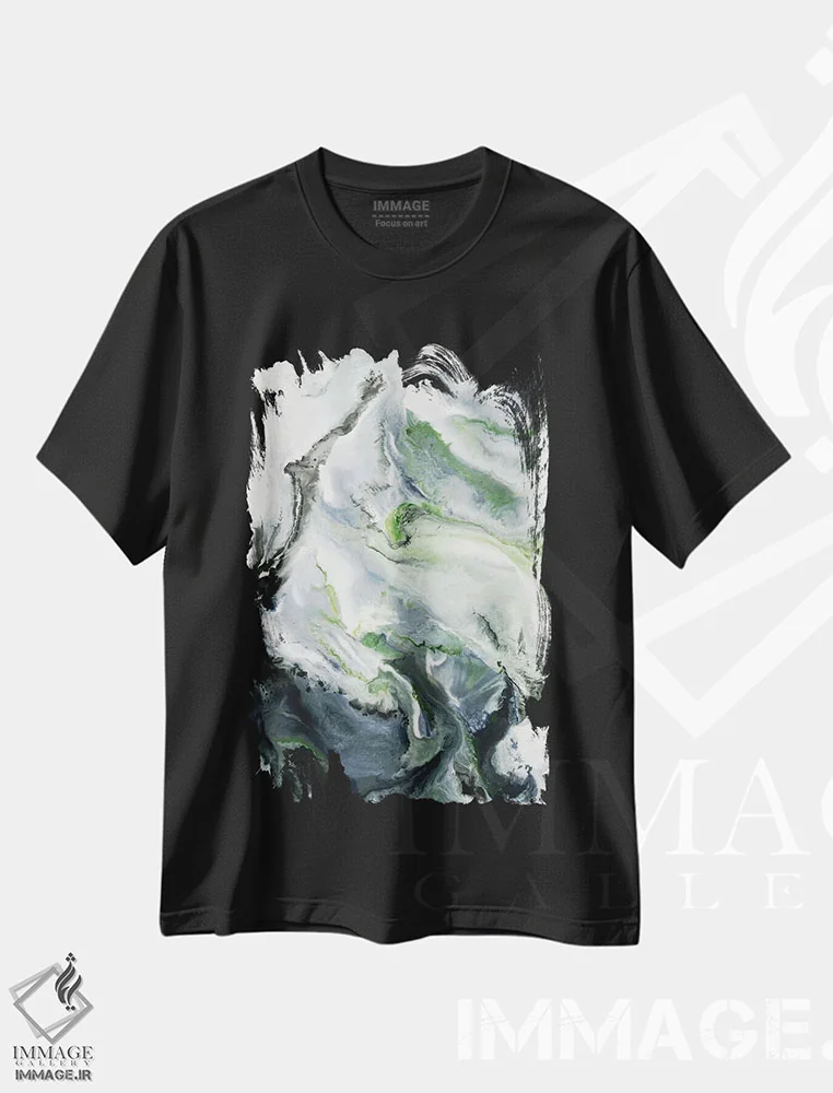 تیشرت مشکی طرح دار رویای دیشب اثر کوری لاوِل | immage.ir