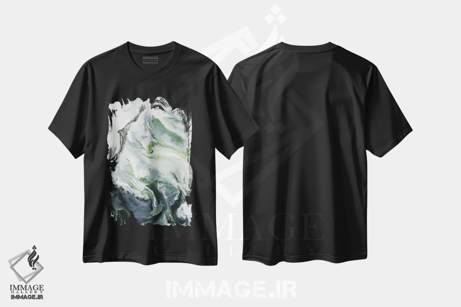 تیشرت مشکی طرح دار رویای دیشب اثر کوری لاوِل | immage.ir