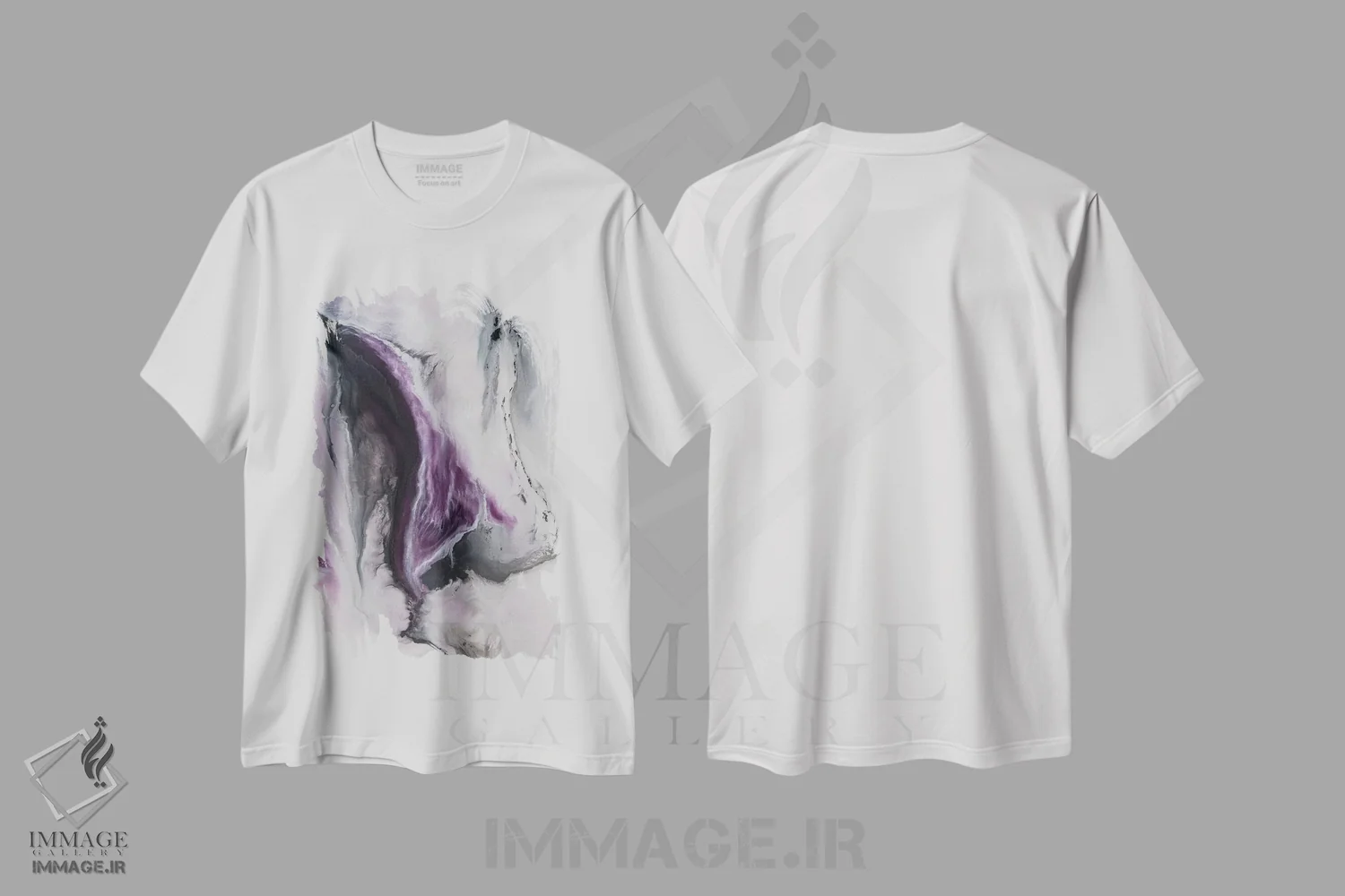 تیشرت سفید طرح دار ال ای وی-۰۱۷ اثر کوری لاوِل | immage.ir