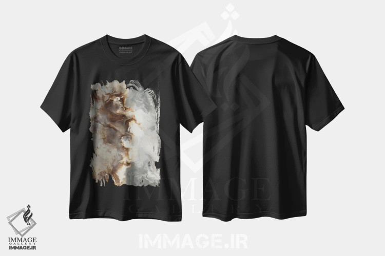 تیشرت مشکی طرح دار رویای کوچک اثر کوری لاوِل | immage.ir