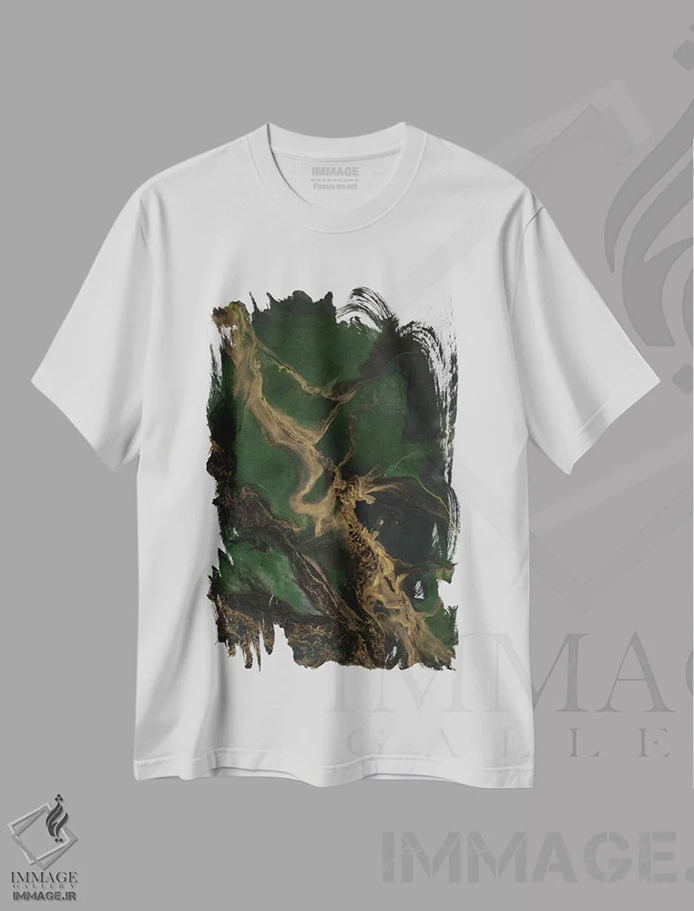 تیشرت سفید طرح دار بی نام اثر کوری لاوِل | immage.ir