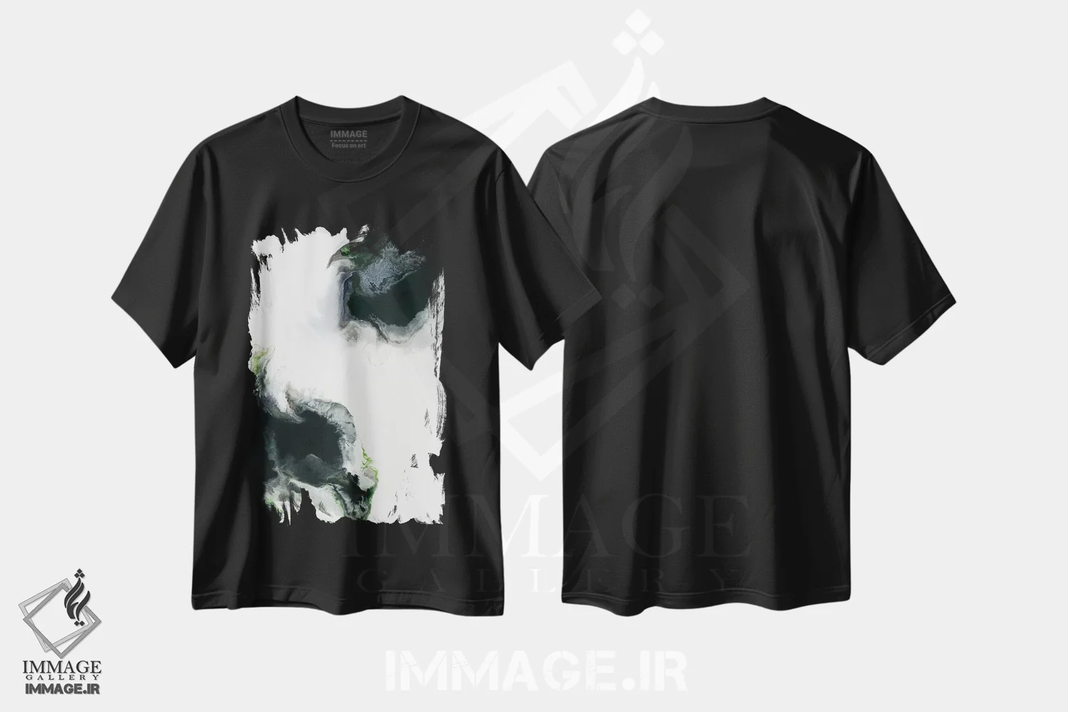 تیشرت مشکی طرح دار پیروزی اثر کوری لاوِل | immage.ir