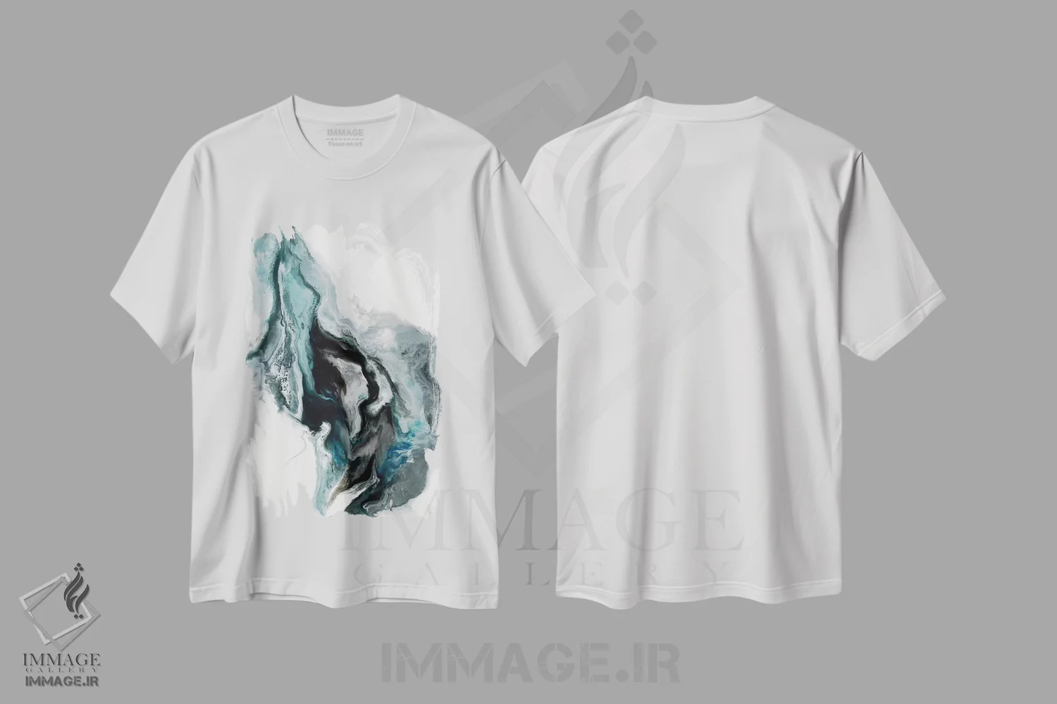 تیشرت سفید طرح دار استعاره اثر کوری لاوِل | immage.ir