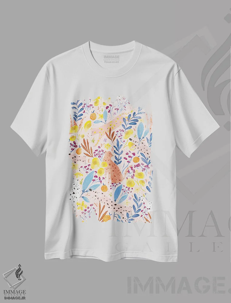 تیشرت سفید طرح دار خیال روزانه، دکور معاصر اثر جیل لابینیک | immage.ir