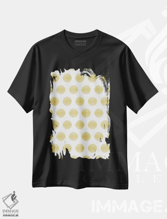 تیشرت مشکی طرح دار کریسمس I، آبستره اثر لیندا برتل | immage.ir