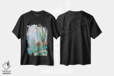تیشرت مشکی طرح دار روح کاکتوس، هنر فاخر معاصر اثر لیزا باترز | immage.ir