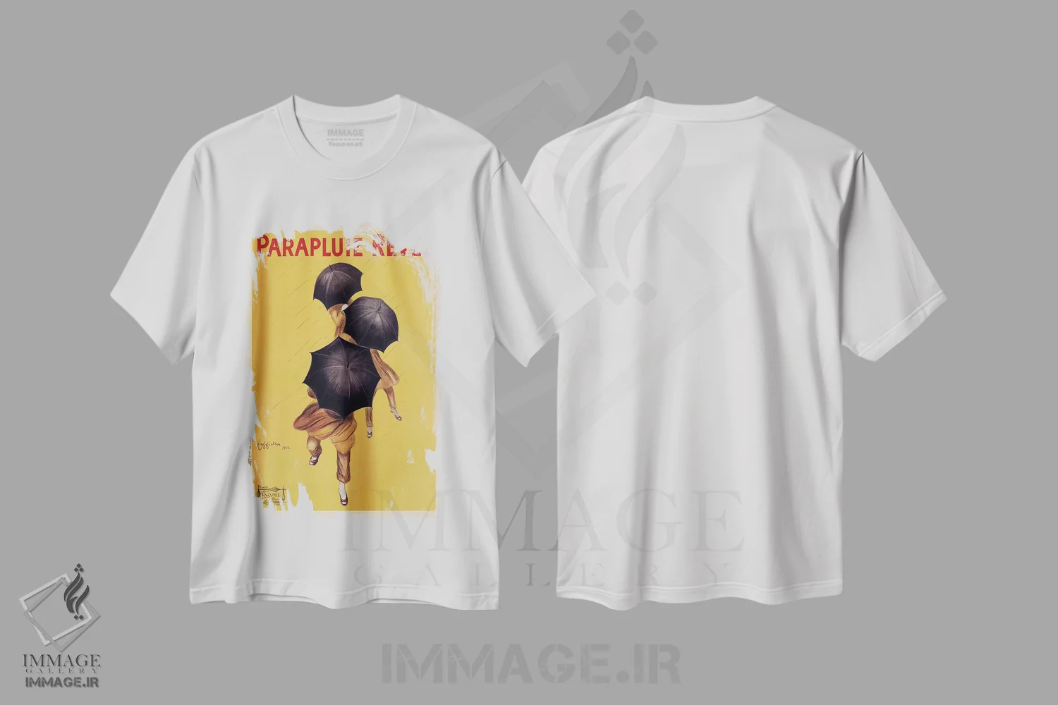 تیشرت سفید طرح دار چتر رول، ۱۹۲۲، تایپوگرافی اثر لئونتو کاپیلو | immage.ir