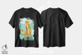 تیشرت مشکی طرح دار دوستان جنگلی I، هنر دیجیتال اثر لوکا شپرد | فروشگاه ایماژ