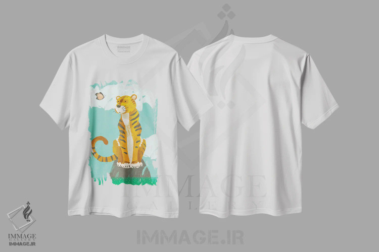 تیشرت سفید طرح دار دوستان جنگلی I، هنر دیجیتال اثر لوکا شپرد | immage.ir