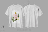 تیشرت سفید طرح دار باغ آملیا I، دکور معاصر اثر لوسیل پرایس | immage.ir