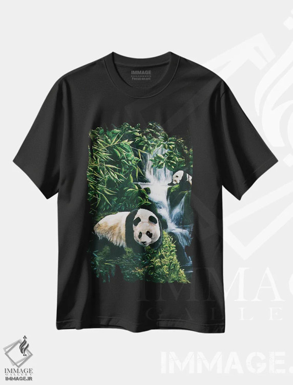 تیشرت مشکی طرح دار دیدار اتفاقی، مدیوم اثر لورا کرتین | فروشگاه ایماژ