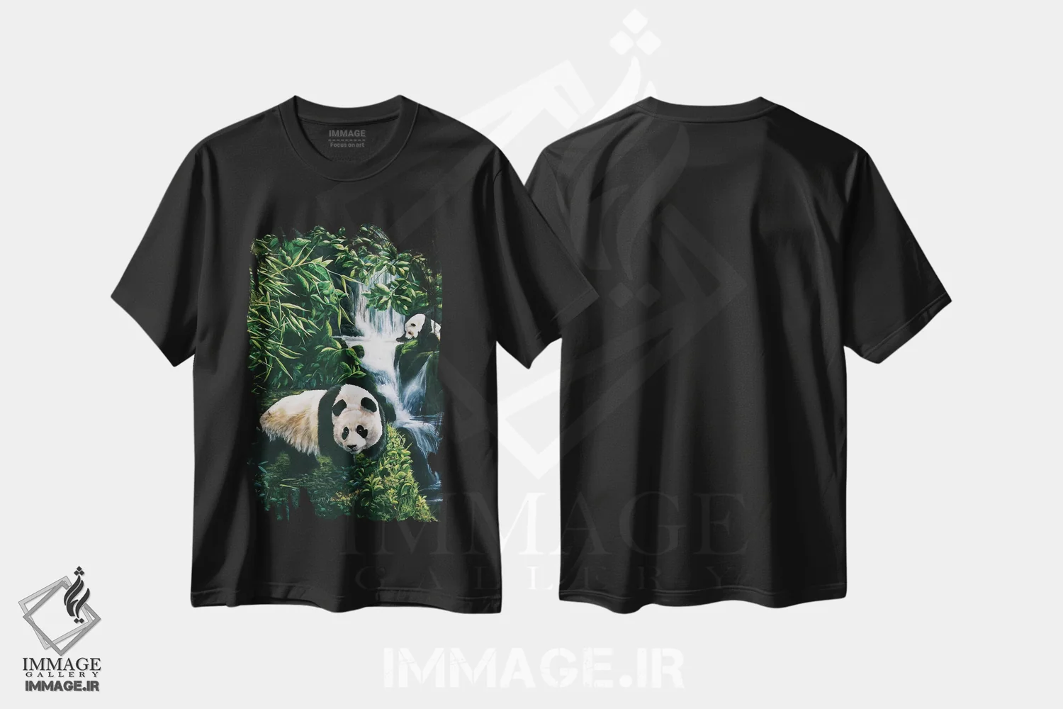تیشرت مشکی طرح دار دیدار اتفاقی، مدیوم اثر لورا کرتین | فروشگاه ایماژ