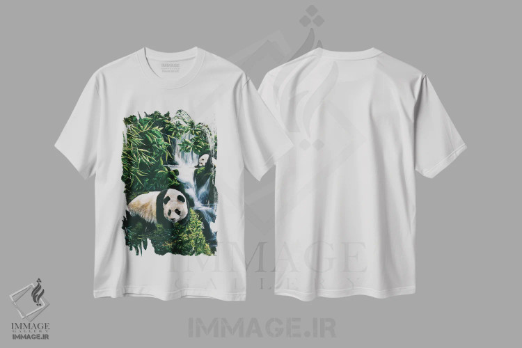 تیشرت سفید طرح دار دیدار اتفاقی، مدیوم اثر لورا کرتین | immage.ir
