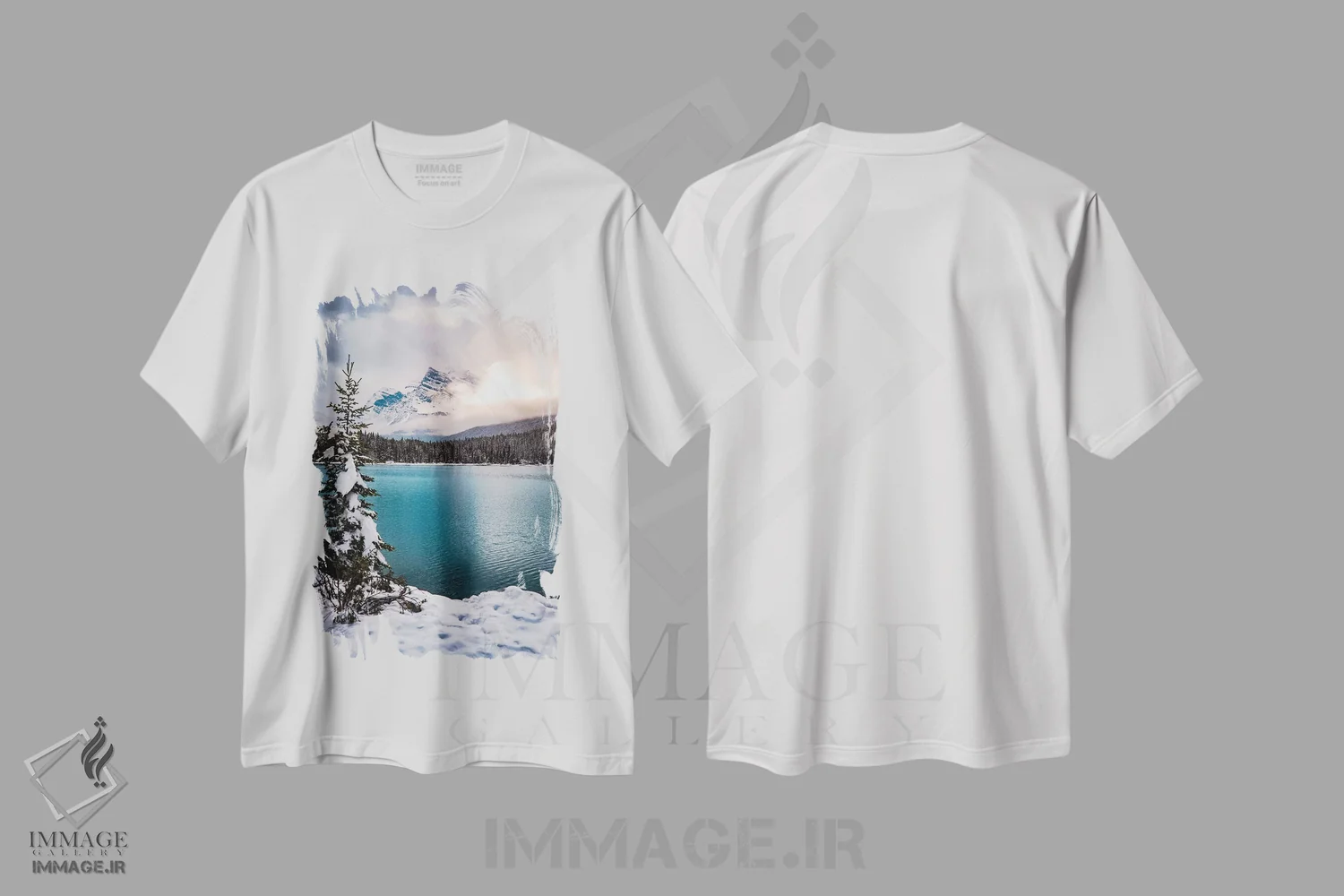 تیشرت سفید طرح دار سرزمین عجایب زمستانی، مدیوم اثر لوکاس مور | فروشگاه ایماژ