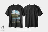 تیشرت مشکی طرح دار بازتاب دریاچه پریان، مدیوم اثر لوکاس مور | فروشگاه ایماژ