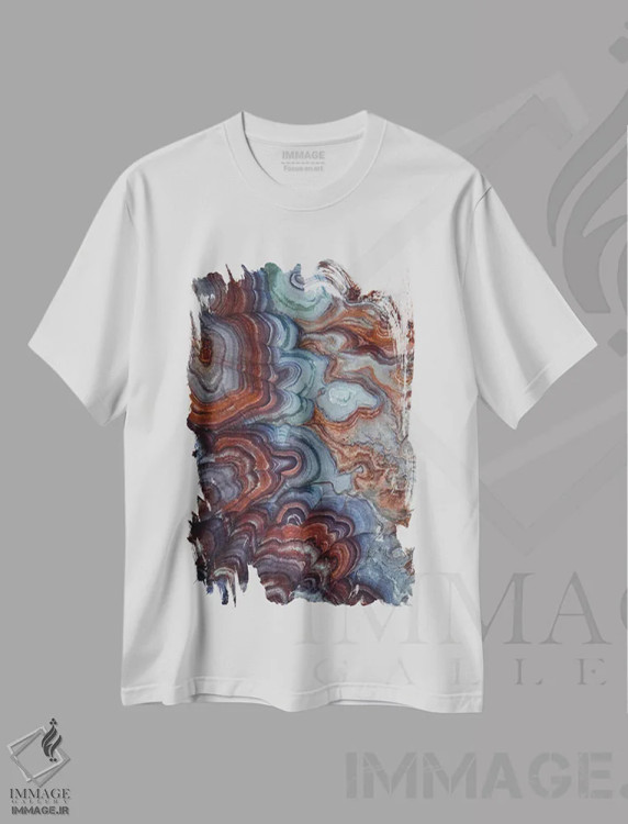 تیشرت سفید طرح دار فرازمینی، مدیوم اثر لوکاس مور | فروشگاه ایماژ