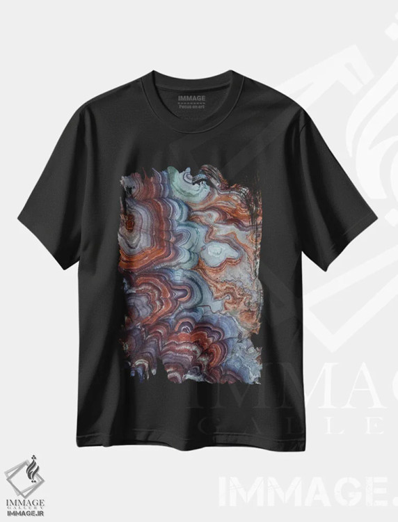 تیشرت مشکی طرح دار فرازمینی، مدیوم اثر لوکاس مور | immage.ir